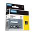 DYMO Rhino Flexible Nylon Industrial Label Tape, 1" x 11.5 ft, White/Black Print (1734524)