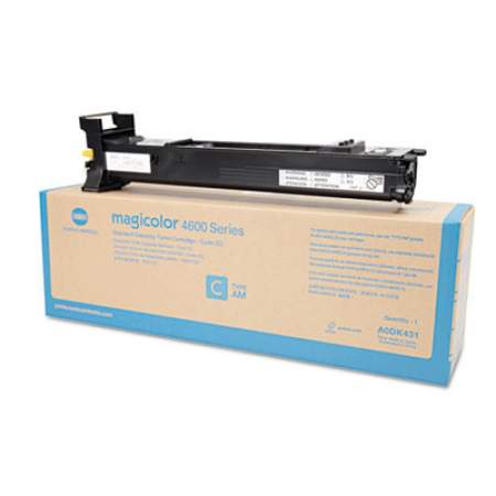 Konica Minolta AODK431 Toner, 4,000 Page-Yield, Cyan