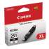 Canon 6448B001 (CLI-251XL) ChromaLife100+ High-Yield Ink, 5,530 Page-Yield, Black