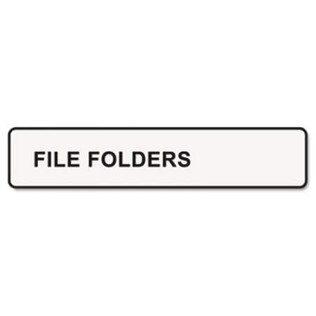 DYMO LabelWriter 1-UP File Folder Labels, 0.56" x 3.43", White, 130/Roll, 2 Rolls/Pack (30327)