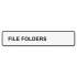 DYMO LabelWriter 1-UP File Folder Labels, 0.56" x 3.43", White, 130/Roll, 2 Rolls/Pack (30327)