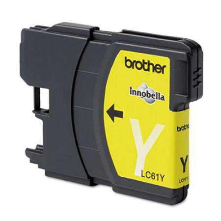 Brother LC61Y Innobella Ink, 325 Page-Yield, Yellow