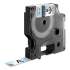DYMO Rhino Permanent Vinyl Industrial Label Tape, 0.5" x 18 ft, Clear/Black Print (622289)