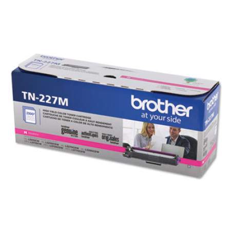 Brother TN227M High-Yield Toner, 2,300 Page-Yield, Magenta