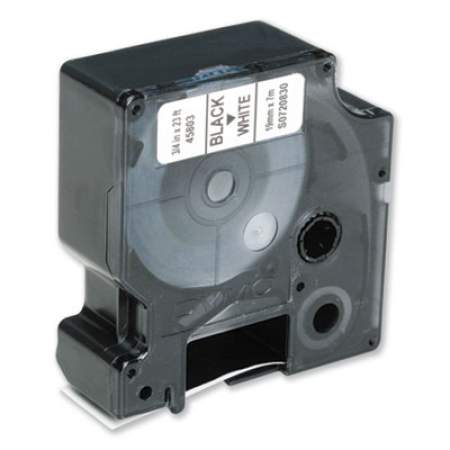 AbilityOne 7510016577786, Dymo/SKILCRAFT Label Cassette, 0.75" x 23 ft, Black/White