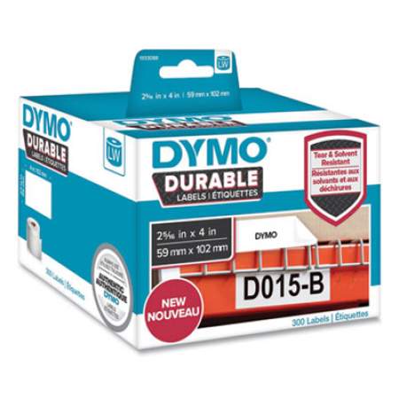DYMO LW Durable Multi-Purpose Labels, 2.31" x 4", White, 300/Roll (24403838)