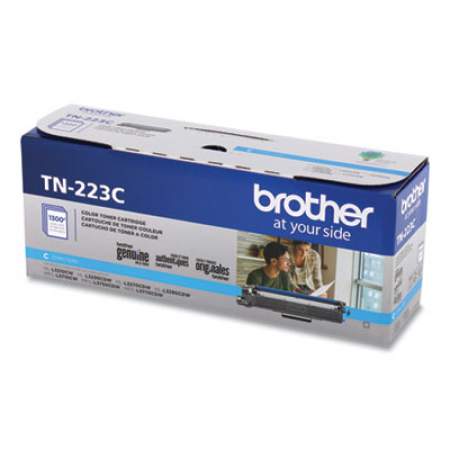 Brother TN223C Toner, 1,300 Page-Yield, Cyan