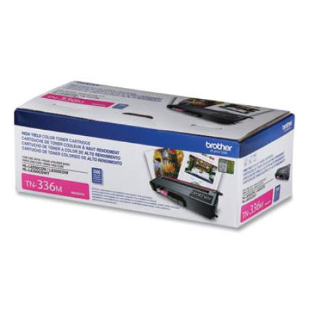 Brother TN336M High-Yield Toner, 3,500 Page-Yield, Magenta