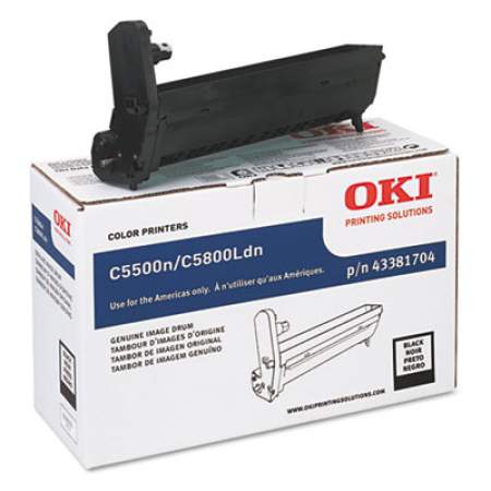 Oki 43381704 Drum Unit (Type C8), 20,000 Page-Yield, Black