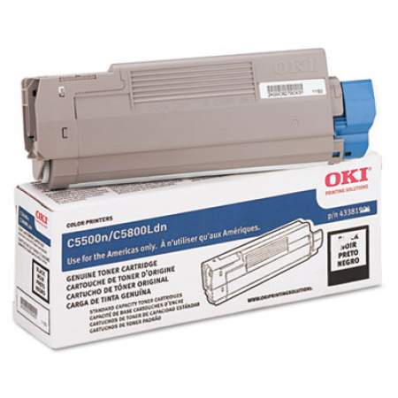 Oki 43381904 Toner (Type C8), 2,000 Page-Yield, Black