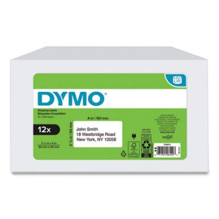 DYMO LW Shipping Labels, 2.13" x 4", White, 220/Roll, 12 Rolls/Pack (2050814)