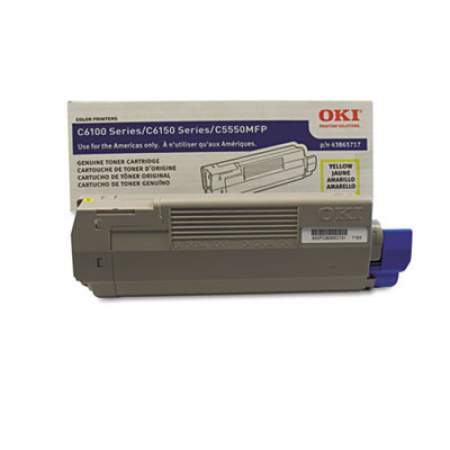 Oki 43865717 High-Yield Toner, 8,000 Page-Yield, Yellow
