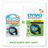 DYMO LetraTag Plastic Label Tape Cassette, 0.5" x 13 ft, Yellow (91332)
