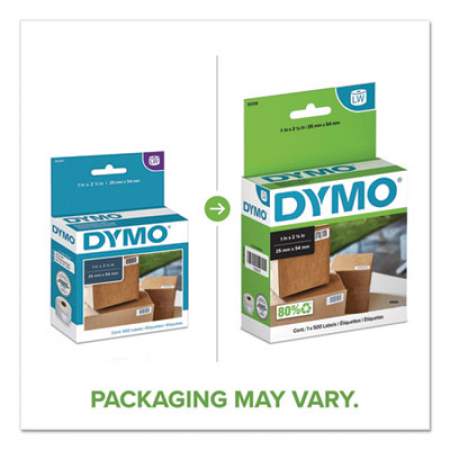 DYMO LabelWriter Multipurpose Labels, 1" x 2.12", White, 500 Labels/Roll (30336)