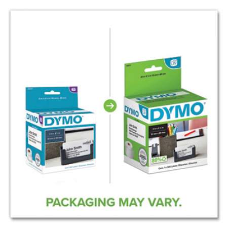 DYMO LabelWriter Business/Appointment Cards, 2" x 3.5", White, 300 Labels/Roll (30374)