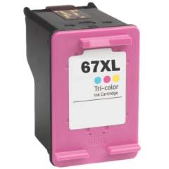 Compatible HP 67XL, (3YM58AN) High-Yield Tri-Color Ink Cartridge