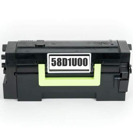 Compatible Lexmark 58D1U00 High-Yield Toner, 55,000 Page-Yield, Black (58D1U00)