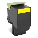 Compatible Lexmark 80C1HY0 Return Program High-Yield Toner, 3,000 Page-Yield, Yellow (80C1HY0)