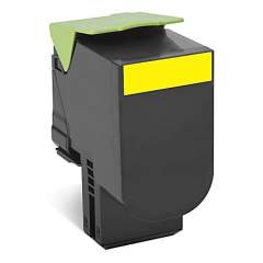 Compatible Lexmark 80C1HY0 Return Program High-Yield Toner, 3,000 Page-Yield, Yellow (80C1HY0)