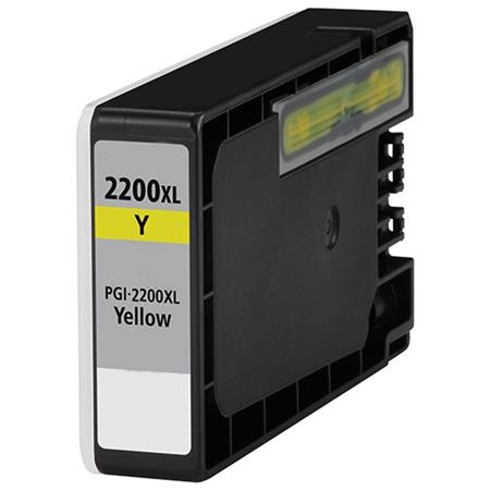 Compatible Canon 9270B001 (PGI-2200XL) High-Yield Ink, 1,520 Page-Yield, Yellow (9270B001)