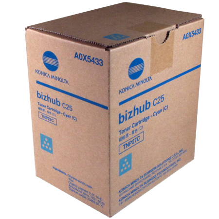 Konica Minolta TNP27C Cyan Toner Cartridge