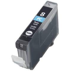 Compatible Canon 0624B002 (CLI-8) Ink, 450 Page-Yield, Photo Cyan (CLI8PC)