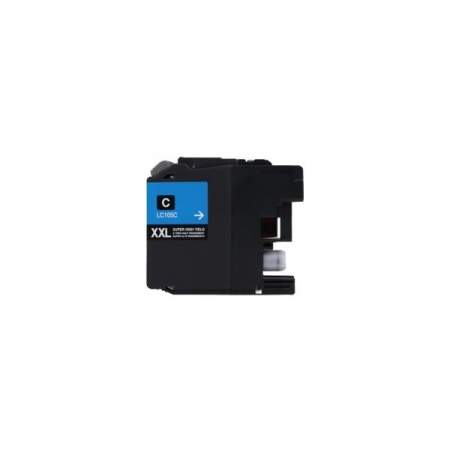 Compatible Brother LC105C Innobella Super High-Yield Ink, 1,200 Page-Yield, Cyan (LC105C)