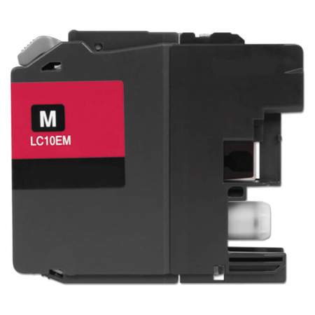 Compatible Brother LC10EM INKvestment Super High-Yield Ink, 1,200 Page-Yield, Magenta (LC10EM)