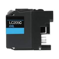Compatible Brother LC205C Innobella Super High-Yield Ink, 1,200 Page-Yield, Cyan (LC205C)