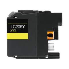 Compatible Brother LC205Y Innobella Super High-Yield Ink, 1,200 Page-Yield, Yellow (LC205Y)