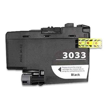 Compatible Brother LC3033BK INKvestment Super High-Yield Ink, 3,000 Page-Yield, Black (LC3033BK)