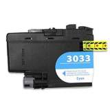Compatible Brother LC3033C INKvestment Super High-Yield Ink, 1,500 Page-Yield, Cyan (LC3033C)