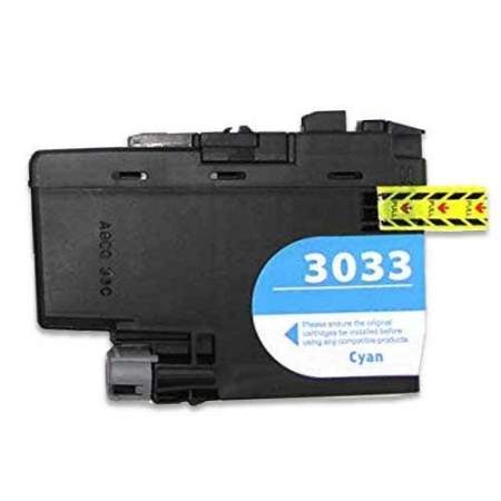 Compatible Brother LC3033C INKvestment Super High-Yield Ink, 1,500 Page-Yield, Cyan (LC3033C)