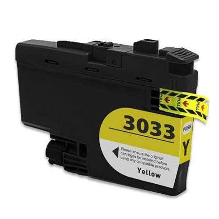 Compatible Brother LC3033Y INKvestment Super High-Yield Ink, 1,500 Page-Yield, Yellow (LC3033Y)