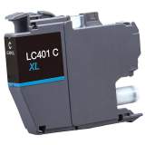 Compatible Brother LC401XLC High Yield Cyan Ink Cartridge (LC401XLC)