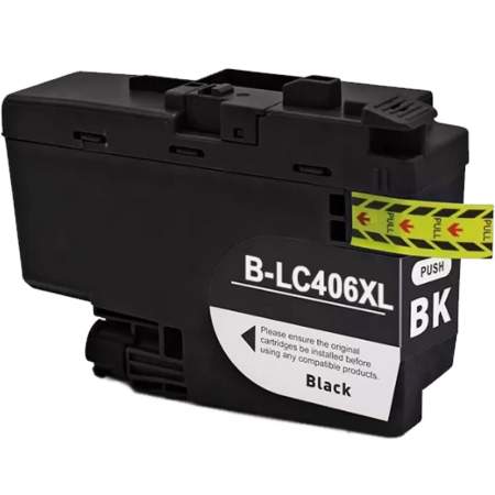 Compatible Brother LC406XL Black High Yield Ink Cartridge (LC406XLBK)