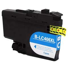 Compatible Brother LC406XL Cyan High Yield Ink Cartridge (LC406XLC)