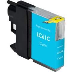 Compatible Brother LC61C Innobella Ink, 325 Page-Yield, Cyan (LC61C)