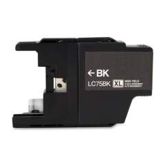 Compatible Brother LC75BK Innobella High-Yield Ink, 600 Page-Yield, Black (LC75BK)