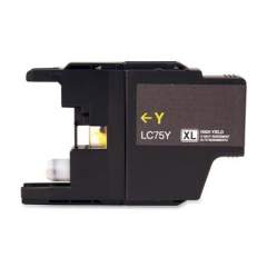 Compatible Brother LC75Y Innobella High-Yield Ink, 600 Page-Yield, Yellow (LC75Y)