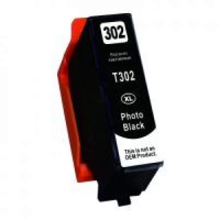 Compatible Epson T302XL120-S (T302XL) Claria High-Yield Ink, Photo Black (T302XL120S)