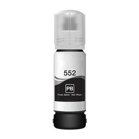 Compatible Epson T552120S (T552) Claria High-Yield Ink, 70 mL, Photo Black (T552120S)