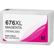 Compatible Epson T676XL320-S (676XL) High-Yield Ink, 2,400 Page-Yield, Magenta (T676XL320S)