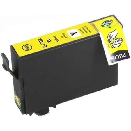 Compatible Epson T702XL420-S (702XL) DURABrite Ultra High-Yield Ink, 950 Page-Yield, Yellow (T702XL420S)