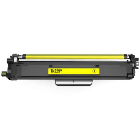 Compatible Brother TTN229Y Toner, 1,200 Page-Yield, Yellow (TN229Y)
