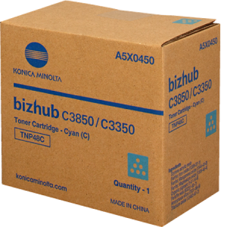 Konica Minolta TNP48C Cyan Toner Cartridge