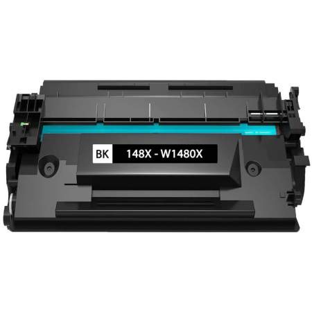 Compatible HP 148X, (W1480X) High-Yield Black LaserJet Toner Cartridge