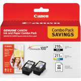 Canon PG210/CL211 Original Ink Cartridge - Color, Black