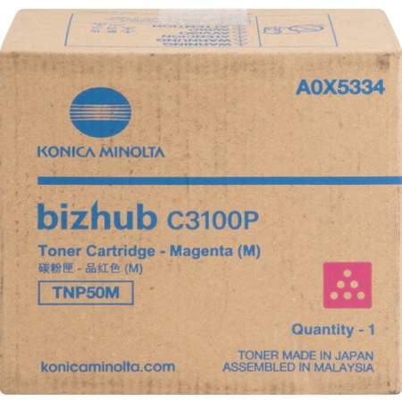 Konica Minolta TNP50M Original Toner Cartridge - Magenta (A0X5334)