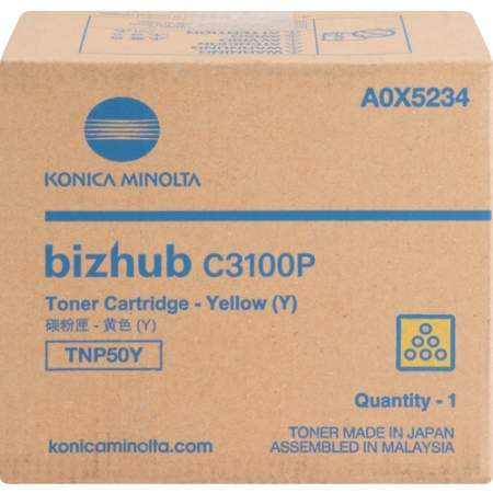 Konica Minolta TNP50Y Original Toner Cartridge - Yellow (A0X5234)